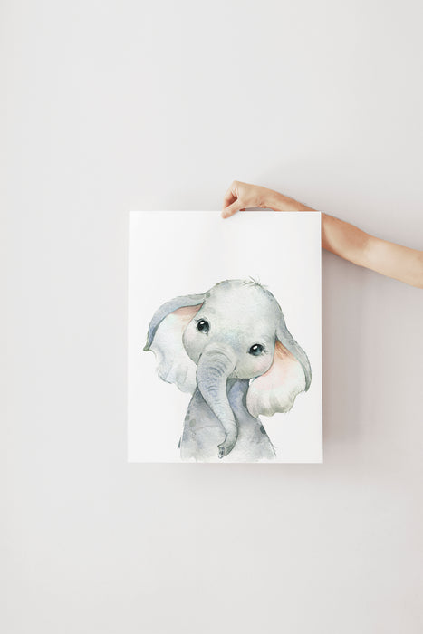 SAFARI WATERCOLOR ELEPHANT